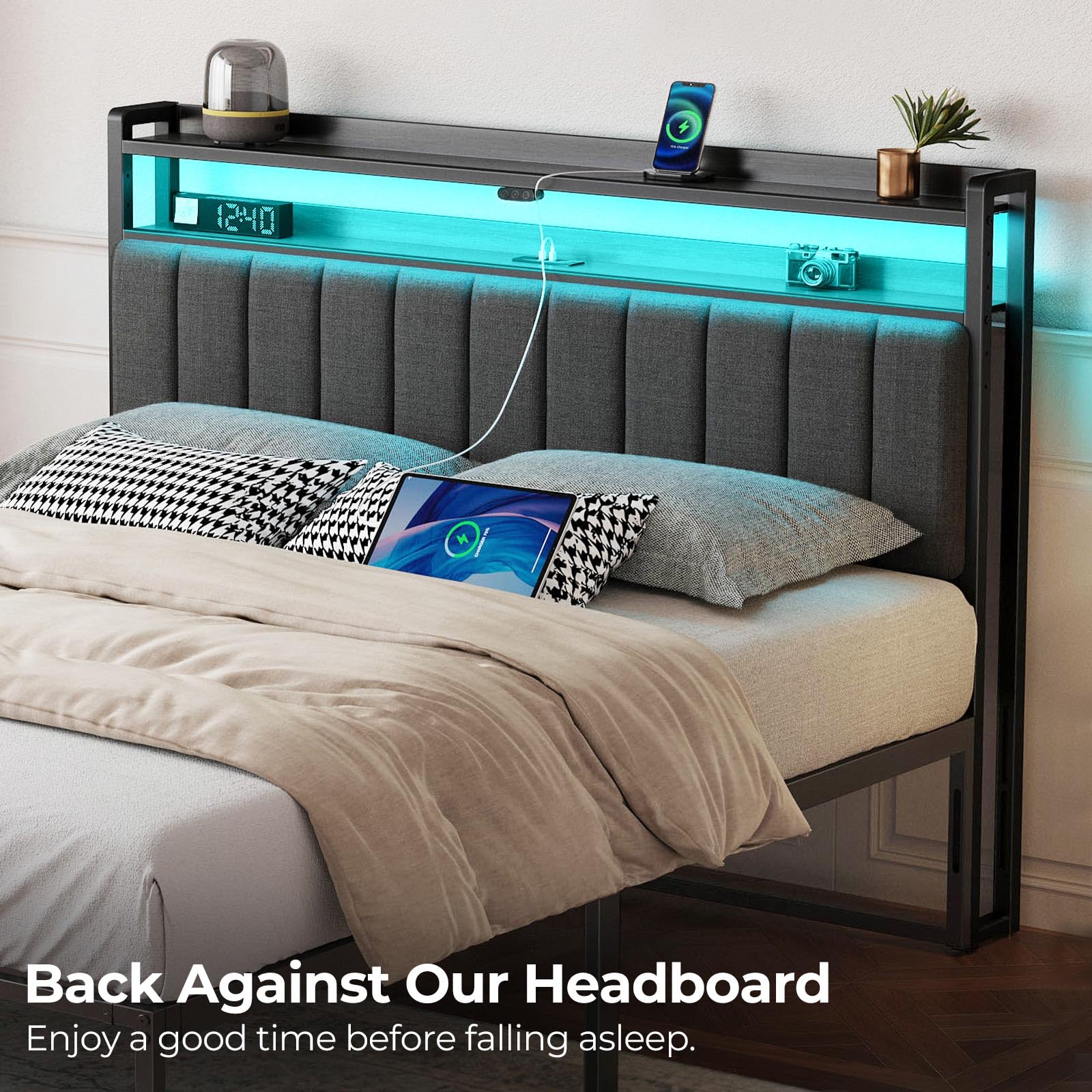 新品head board TALENT 154 Amazon.com - Rolanstar Headboard for Full Size Bed with Storage